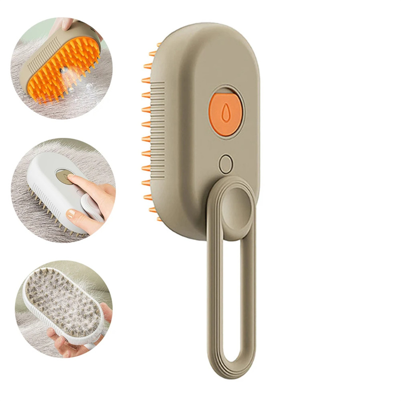 Steamy Pet Brush: 3-in-1 Electric Spray Brush for Easy Grooming