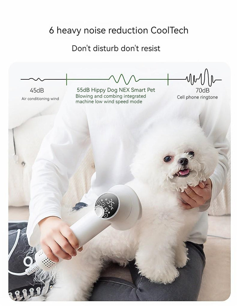 Silent Pet Grooming Dryer Brush: Ultimate Hairdressing Tool for a Flawless Finish