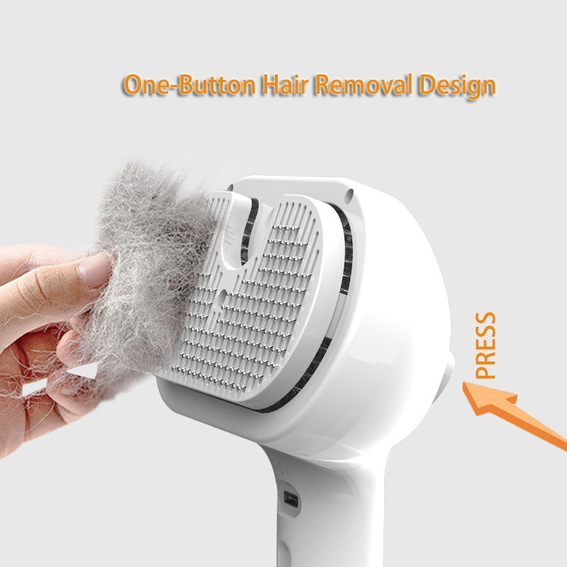 Self-Cleaning Misting Pet Hair Brush: Grooming Made Easy for a Perfect Coat